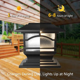 Davinci Lighting Premium Solar Outdoor Post Cap Lights - 4x4 5x5 6x6 - Bright LED Light for Fence Deck Garden or | Lumora