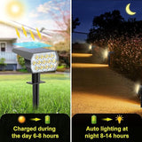 Solar Spot Lights Outdoor Waterproof IP65, [6 Pack/65 LED] 2-in-1 Solar Landscaping Spotlights, 3 Lighting Modes | Lumora