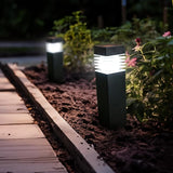 Crosslight Solar Powered Pathway Lights (2 Pack) - Column Outdoor LED Lights, Waterproof for Garden, Yard, Patio | Lumora