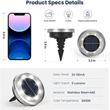 SOLPEX 10 Pack Solar Ground Lights Outdoor Waterproof, Solar Powered Pathway Lights, Landscape Lighting for Garden | Lumora