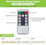 144FT(3 * 48FT) Outdoor String Lights with Remote, Dimmable Patio Lights with 45+5 LED Bulbs 3 Modes 4 Timers for | Lumora