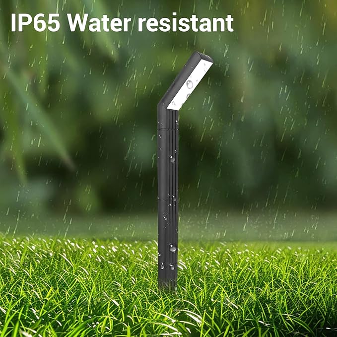 GOWENIC Solar Pathway Lights, Bright Solar Pathway Lights Outdoor, IP65 Landscape Lampe for Backyard, Lawn, Driveway, Sidewalk, Garden Yard