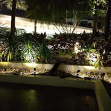 4-Spotlight Mini 50X Solar-Powered LED Spotlight (Cool White LED), Black Finish, Outdoor Garden Yard Landscape | Lumora