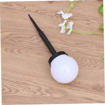 4pcs Solar Lawn Path Lights Waterproof Solar Garden Lamps Warm Light Outdoor Landscape Ground Plug Lighting for Patio and Courtyard