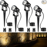 SUNVIE 3W Low Voltage Landscape Lighting LED Landscape Spotlights with Connectors Waterproof Low Voltage Landscape | Lumora