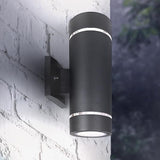 ASD 2 Light Outdoor Wall Light Fixture | 120W E26 Bulb Socket 120V ETL Cylinder Up Down Lights | | Lumora