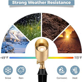 Gardencoin Solid Brass Outdoor Landscape Spotlights, 12V LED Low Voltage Wired Waterproof Landscape Lighting | Lumora