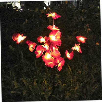 Hemoton 2pcs Solar Ground Plug Lights Outdoor Solar Pathway Lamp Energy-Saving Landscape Garden Light for Driveway Decor