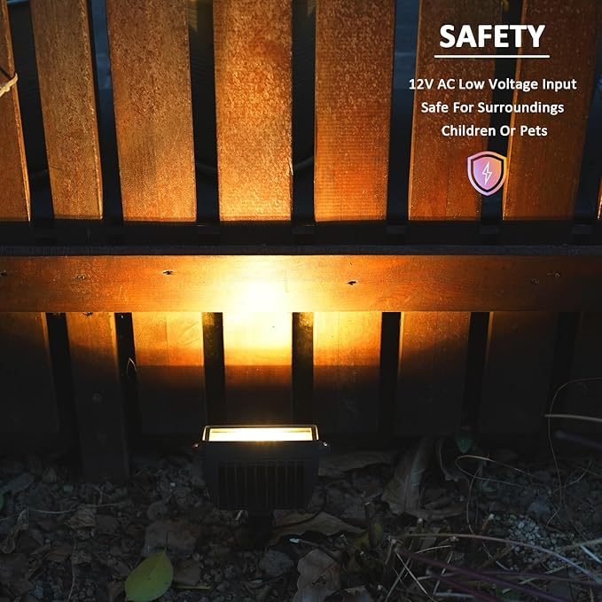 Low Voltage Spotlights 2PK Landscape Lighting Wall Wash Lights 2700K Warm White 18W 600 Lumens Outdoor Lights | Lumora