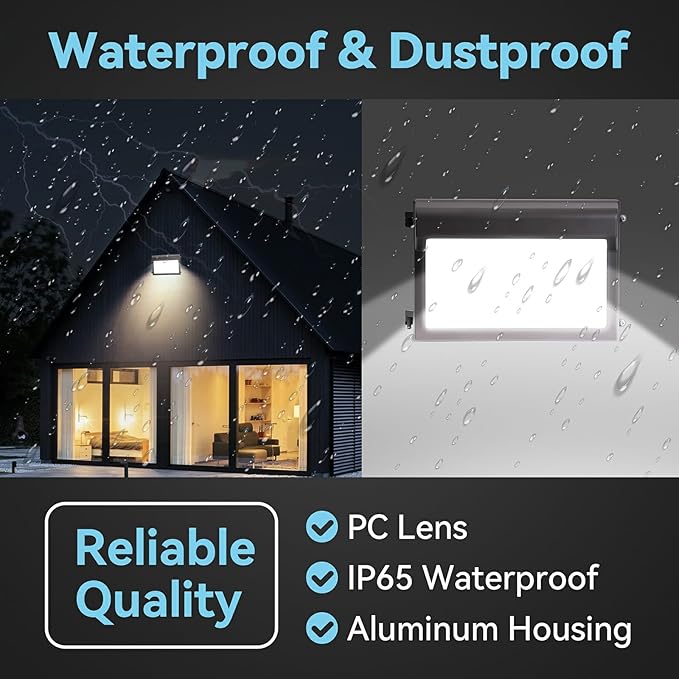120W LED Wall Pack Light, Glass Lens LED Wall Lights with Photocell, 4000/5000/6500K 3CCT, 80/100/120W Selectable | Lumora