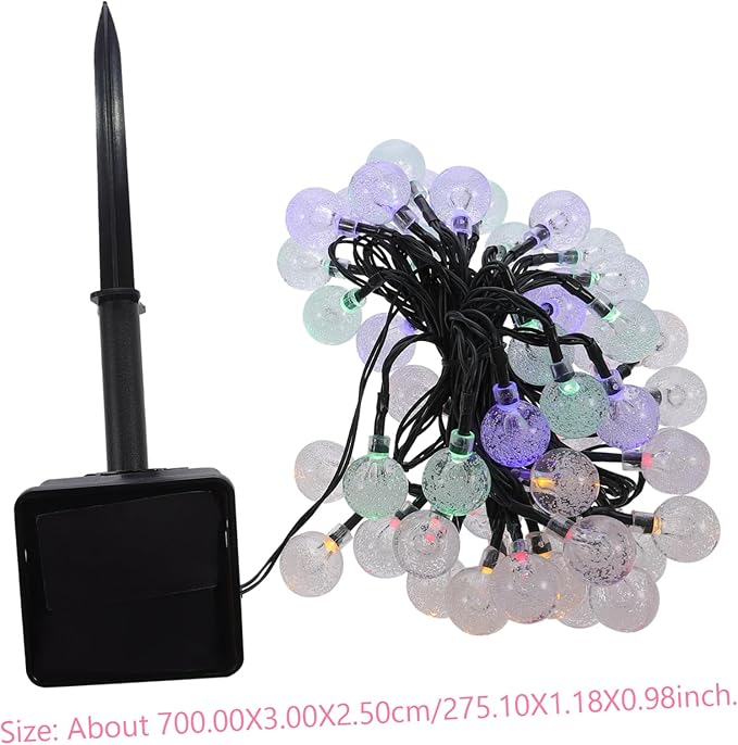 jojofuny 1set Led Solar String Lights Outdoor Decor Lamp for Gardens Patios and Parties and Solar Powered Lighting