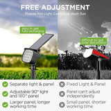Kaxiida Solar Lights Outdoor Waterproof - 2025 Upgrade 3 Level Ultra Bright Spot Lights Uplights, LED Landscape | Lumora