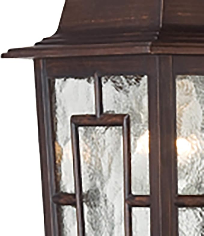 Nuvo Lighting 60/4922 Banyon One Light Wall Lantern/Arm Down 100 Watt A19 Max. Clear Water Glass Rustic Bronze | Lumora