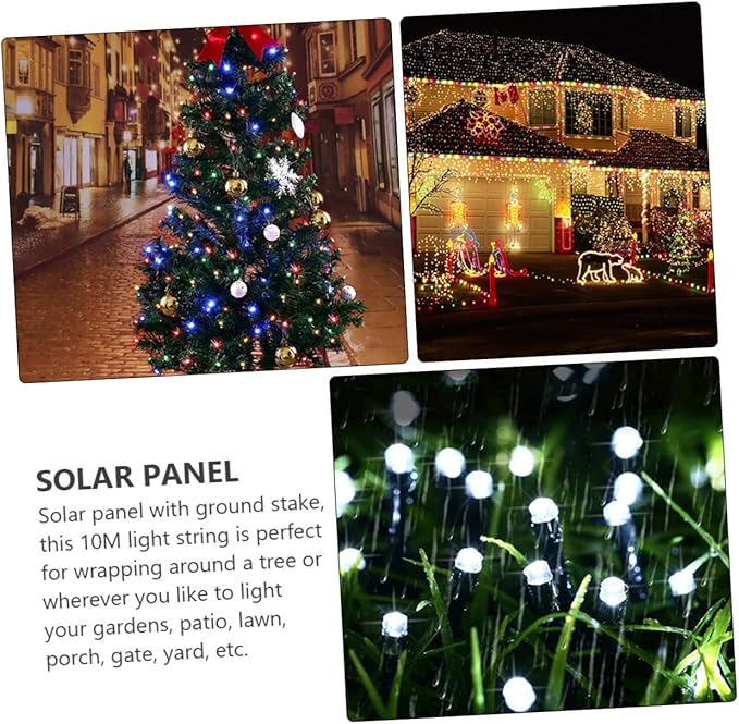 jojofuny 2sets Solar Led String Lights Outdoor Garden Led Auto Off Weatherproof | Lumora