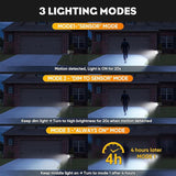 Solar Spot Lights Outdoor, 3 Modes Motion Sensor Landscape Lights, Waterproof IP67 LED Motion Security Solar | Lumora