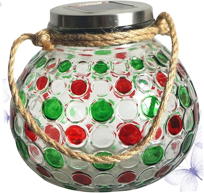 DOITOOL Solar Powered Glass Jar Led Lamp Decorative Hanging Light for Courtyard Garden and Patio Unique | Lumora