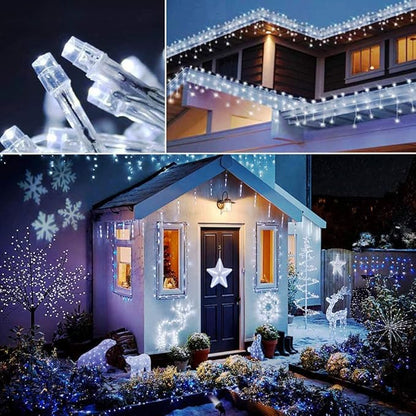 String Lights Fairy Lights 66 Feet 200 LED with Multi Flashing Modes Controller, Waterproof LED Lights Decorations for Bedroom, Wedding, Party, Garden, Patio, Indoor Outdoor Occastions (White)