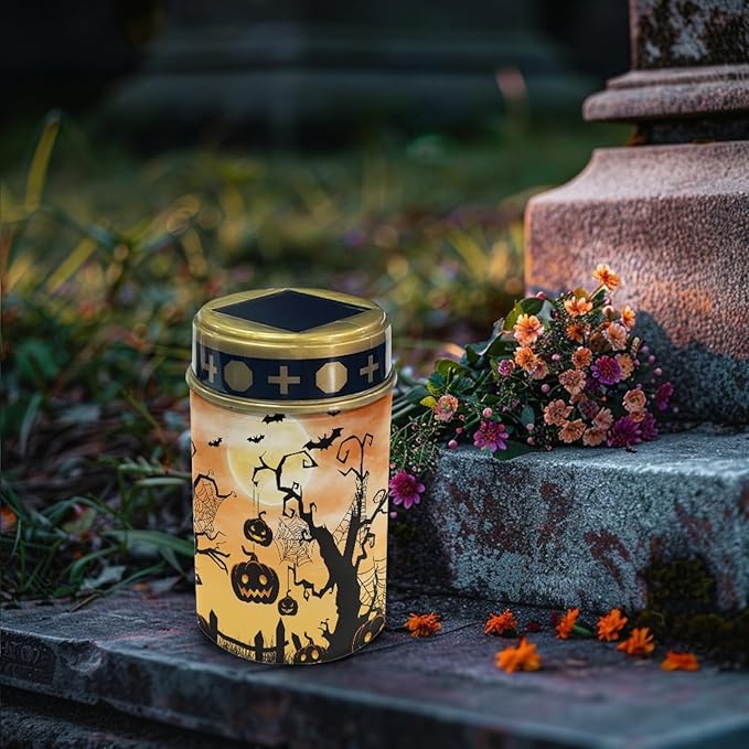 Halloween Pumpkin Solar Garden Lights Waterproof Solar Pathway Lights Outdoor Solar Lantern Halloween Decor Stake | Lumora