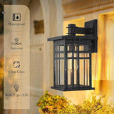 zeyu Farmhouse Outdoor Wall Light Fixture, 16 Inch Exterior Wall Sconce Lighting for Patio House, Die-Cast Aluminum | Lumora