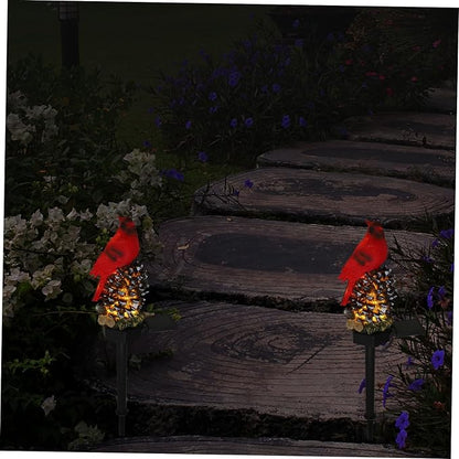Solar Garden Stake Light Creative Cartoon Bird Design Solar Lamp for Lawn Patio Garden Decor Easy Installation Automatic Dusk Activation for Outdoor Spaces