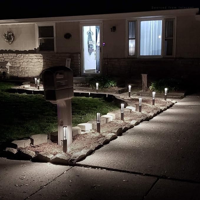 LEONLITE Low Voltage Path Lights, 3W LED Landscape Pathway Lights, Outdoor Landscape Lighting for Driveway, Garden, Aluminum, 12-15V AC/DC, IP65 Waterproof, 4000K Cool White, Black, Pack of 6