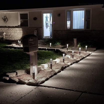 LEONLITE Low Voltage Path Lights, 3W LED Landscape Pathway Lights, Outdoor Landscape Lighting for Driveway, Garden, Aluminum, 12-15V AC/DC, IP65 Waterproof, 4000K Cool White, Black, Pack of 6