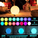 LOFTEK Floating Pool Lights - 6-inch Cordless Ball Light with Remote - 3 Modes & 16 RGB Color - Outdoor Path Light | Lumora
