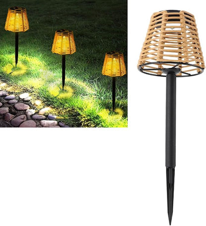 Solar Stake Light, Waterproof Decorative Woven Landscape Lamp, Solar Pathway Lights Outdoor Solar Lights Waterproof for Garden Lawn Walkway Courtyard