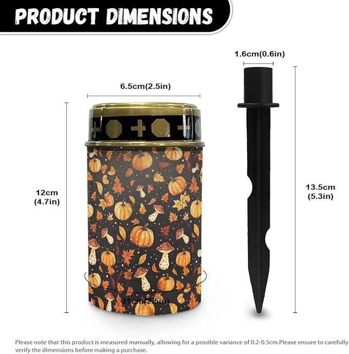 Pumpkin Mushroom Maple Outdoor Pathway Lights Yard Solar Lights for Outside Solar Lights for Yard Led Lights Outdoor Waterproof Outdoor Walkway Lights Portable