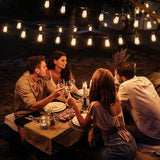 100FT Outdoor Patio Black String Lights with 52 Shatterproof ST38 LED Clear Globe Bulbs for Indoor/Outdoor, 2-Pack | Lumora