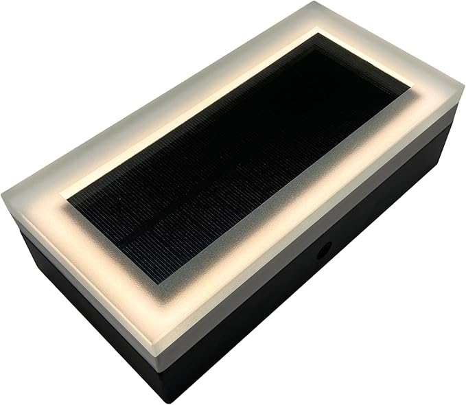 LUMENGY Solar Paver Light 4×8 inch (3.93x7.87), Stainless Steel with Tempered Glass, 2700K - Outdoor Path Light | Lumora