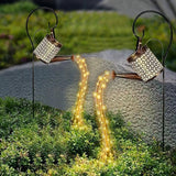 HUYIENO 2Pack Solar Garden Lights Outdoor Hanging Solar Lantern Watering Cans with Shepherd Hook for Patio Yard | Lumora