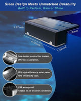 EGOBOO Solar Fence Lights Outdoor, 12 Pack 10 Modes Warm White & RGB Color Changing, Solar Powered Deck Lighting | Lumora