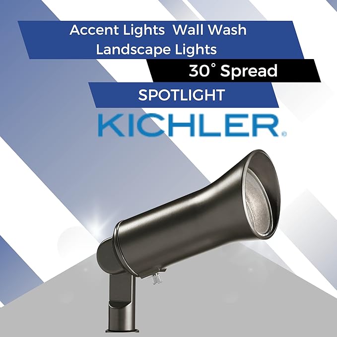 Kichler Landscape 28311 Showscape 3 Watt Olde Bronze MR11 LED Low Voltage Hardwired - Outdoor Security Flood Light | Lumora
