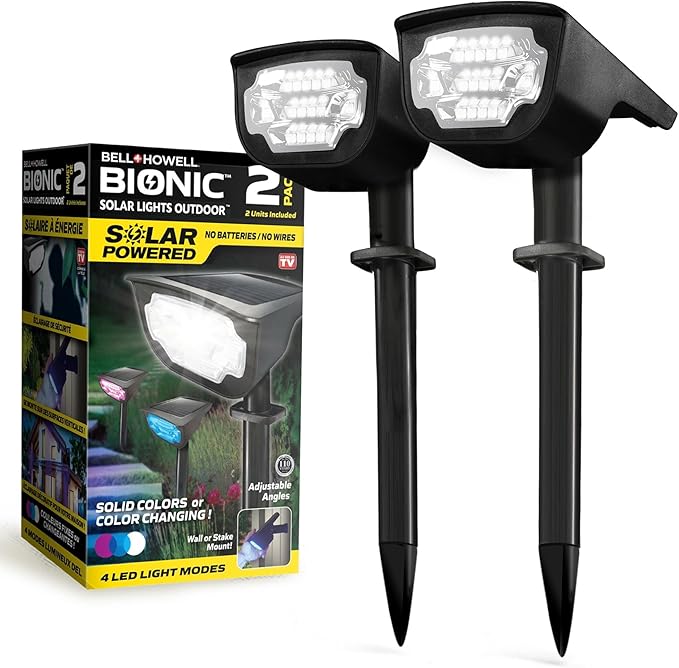 Bell+Howell Solar Lights Outdoor Bionic Burst Waterproof IP67 Path Lights, Landscape Outdoor Solar Lights for Yard | Lumora