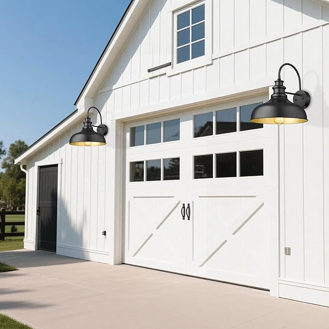 Bestshared Outdoor Barn Lights,4 Pack Outdoor Wall Sconce,Weather Resistant Farmhouse Porch Wall Mount Light | Lumora