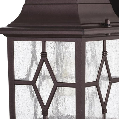 Patriot Lighting Galeana Oil-Rubbed Bronze Outdoor Wall Light with Outlet
