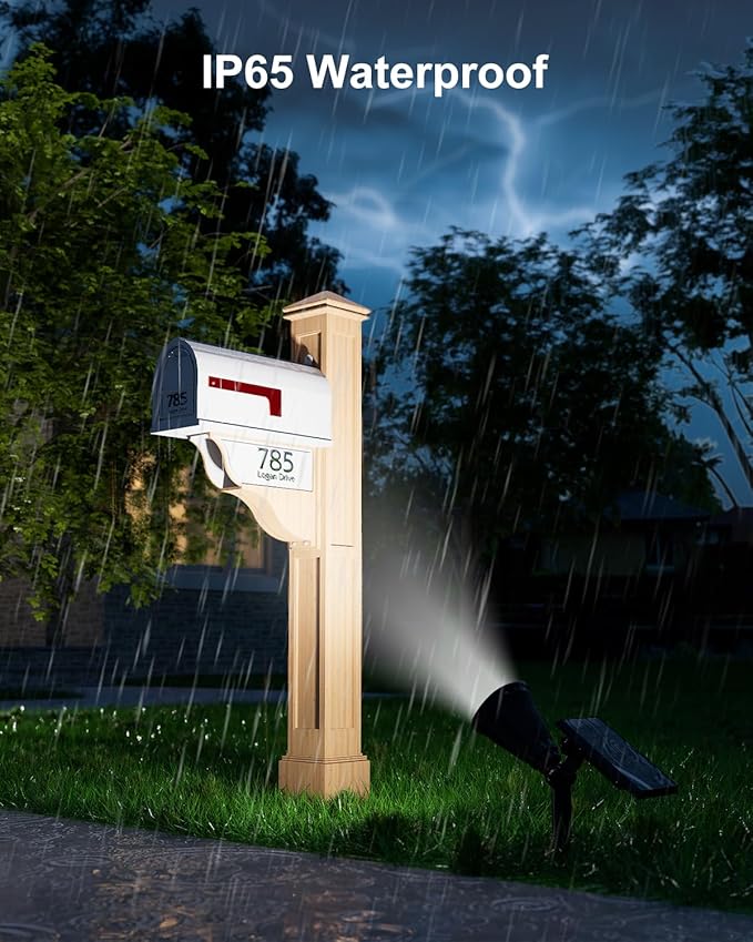 Solar Spot Lights Outdoor Waterproof for Flag, Palm Tree, Pole, Sign, Statue, Mailbox, Bright LED Outside Landscape | Lumora