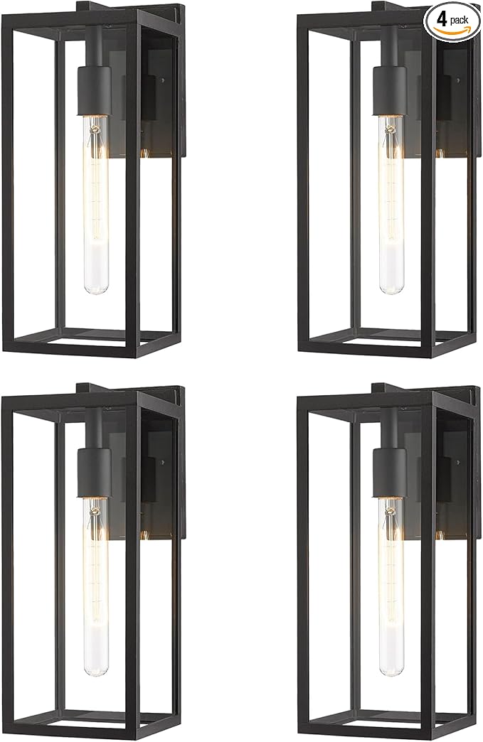Bestshared Outdoor Wall Lantern, 13.4In Tall Wall Sconce Light, Anti-Rust Modern Porch Light,Outdoor Patio Lighting | Lumora