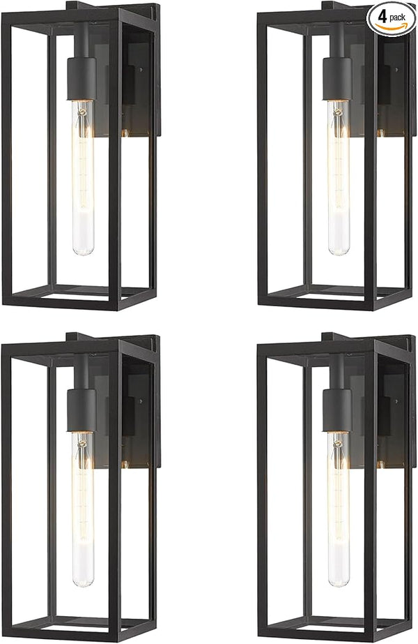 Bestshared Outdoor Wall Lantern, 13.4In Tall Wall Sconce Light, Anti-Rust Modern Porch Light,Outdoor Patio Lighting | Lumora