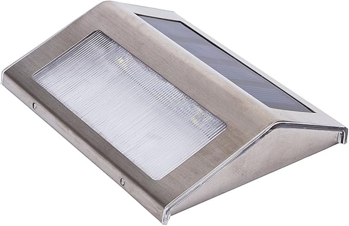 Solar Lights for Steps Deck Solar Stair Light Outdoor Waterproof Stainless Steel LED Fence Light for Garden Patio | Lumora