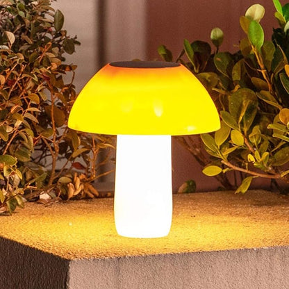 Solar Mushroom Lights Outdoor Ground LED Landscape Lights Light Sensor Light, Waterproof Solar Lights for Garden,Backyard,Step,Grass Ground(2 Pack, Warm White)