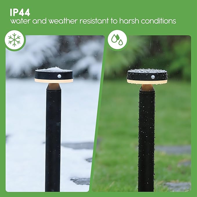 20" Solar Landscape Lights - Outdoor Solar Lights for Yard - PIR Sensor & Two Light Modes - 50lm & 400lm | Lumora
