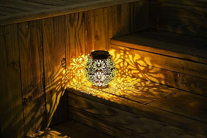 Garden Solar Lights Multi-Color Changing LED Flower Stake Light Decorative Landscape Lawn Yard Outdoor Lights The Length is About 145*145*155mm/6 *6*6inch