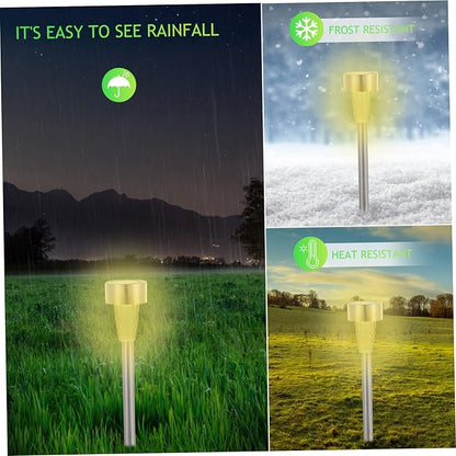 Happyyami 12pcs Solar Lights Landscape Solar Pathway Lights Outdoor Decor Stake Garden Powered Landscape Kit