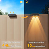 VOLISUN Solar Deck Lights 4 Pack, Warm White, Cool White and RGB Color Glow LED Large Size Lamp, IP65 Waterproof | Lumora