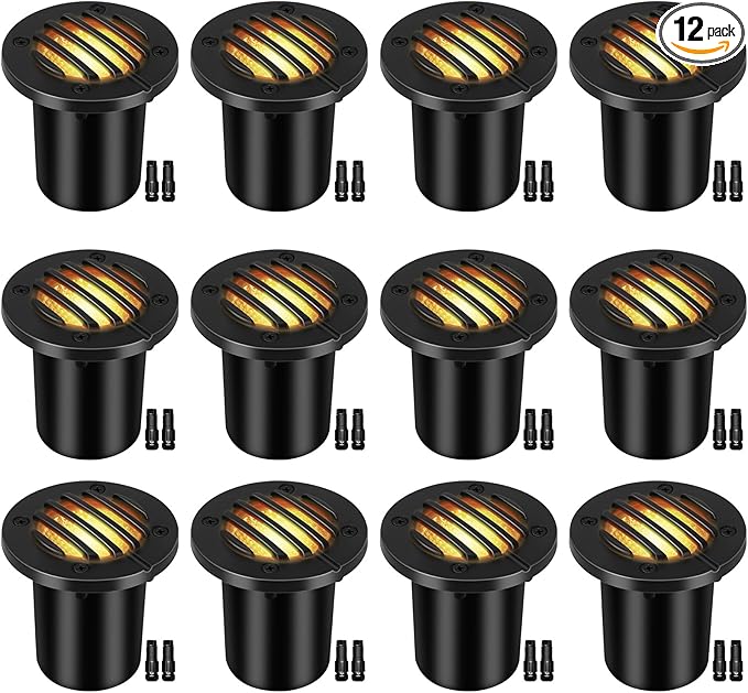 Low Voltage Landscape Lighting: 10W 2700K Warm White LED Well Lights, 12/24V Outdoor In-Ground Lights with IP67 | Lumora
