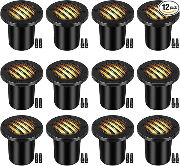 Low Voltage Landscape Lighting: 10W 2700K Warm White LED Well Lights, 12/24V Outdoor In-Ground Lights with IP67 | Lumora