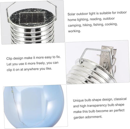 4pcs Solar Powered Led Bulbs Hanging Light for Outdoor Decor Warm Options for Gardens Patios and Camping