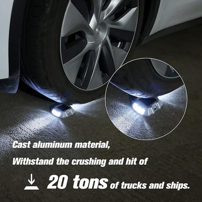 VOLISUN Solar Deck Lights Driveway Dock Lights, 8-Pack Led IP68 Waterproof Outdoor Warning Step Lights for Driveway Sidewalk Garden Pathway Yard(White, Auto On/Off